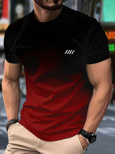 เสื้อยืด2025พิมพ์ลายดิจิตอลสำหรับผู้ชายเสื้อแขนสั้นลำลองสไตล์วินเทจสำหรับงานปาร์ตี้ที่บ้านทุกวันและแฟชั่นสตรีท - Product Image 2