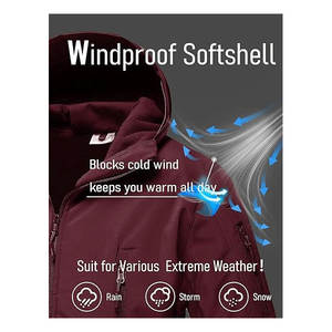 Chaqueta Softshell para hombre con ajuste cómodo última llegada para uso en exteriores de invierno OEM al por mayor personalizada - Product Image 5