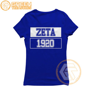 T-shirt pour femmes Zeta Phi Beta personnalisé en gros vêtements de sororité t-shirts en coton vêtements de fraternité pour femmes plus fines - Product Image 4