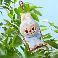 Authentique pour Pop Land pour Labubu Monsters Timber Workshop Swing Plush Pendant Hot Original Blind Mystery Gift Box