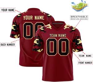 Camisetas de fútbol de alto rendimiento OEM con suministro de tela transpirable de letras de sarga de aparejos de marca de equipo - Product Image 2