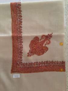 Premium Pashmina Turma chal bordado a mano estilo árabe Pañuelo cuadrado para hombres calidad similar Shahtoosh para invierno - Product Image 2