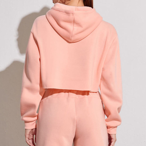 Heavy Weigh Fleece Pullover Hoodie Mujeres Oversize Hoodie Sudaderas Alta calidad personalizada Mujeres Crop Hoodie Top - Product Image 2