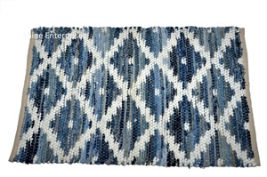 Tapis de sol en coton tissé en peluche de style oriental, design moderne, écologique, antidérapant, adapté aux animaux domestiques, vente chaude - Product Image 2