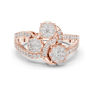 Anillo de Diamante de Laboratorio de 0.778 CT para Mujer, Claridad VVS-VS EF, Oro de 18KT, 14KT, 10KT y Plata 925, Oro Rosa, Amarillo y Blanco - Product Image 3