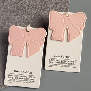 Оптовые новые дизайнерские ценники: цветные прозрачные ярлыки на нити, индивидуальные этикетки для одежды, бирки для рукоделия - Product Image 5