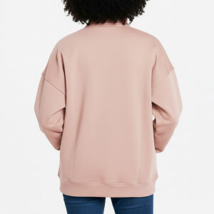 High Quality Winter 3D Embroidery Custom Logo Quarter-<b>Zipper</b> Stand Collar Pullover Women's Sweatshirt Training Gym Wear - Product Image 6