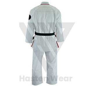 Uniforme de Karate Profesional para Artes Marciales, MOQ Bajo, Más Vendido, Precio Razonable, Patrones Personalizados, Bordado Personalizado - Product Image 4