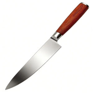 Cuchillo de Chef de Acero Inoxidable de 8 Pulgadas con Mango de Madera, Cuchillos de Cocina - Product Image 1