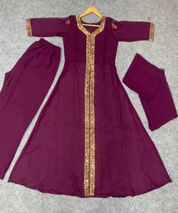 Kurta en coton rayonne fantaisie imprimé numérique à séchage rapide avec palazzo, vêtement décontracté, grande taille, plusieurs couleurs disponibles, vêtement ethnique - Product Image 2