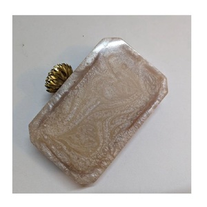 Venta al por mayor de alta calidad de moda monedero marco resina embrague moderno mujeres bolsos monederos y bolsos de lujo monedero personalizado bolsas de resina - Product Image 5