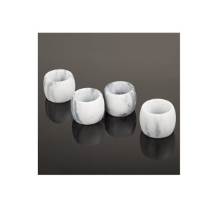 Porte-serviettes en marbre pour décoration de table de mariage et taille personnalisée Offre Spéciale produit - Product Image 6