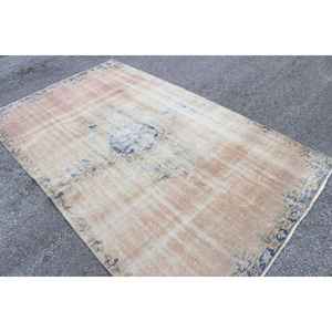 Alfombra, 5.1x8.3 pies, Alfombra Vintage, Alfombra Persa Azul de Lana - Product Image 1