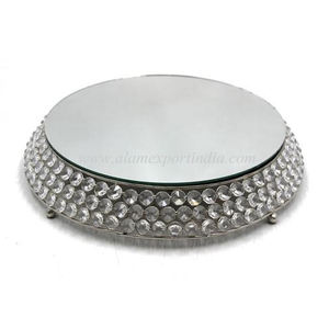 Cake Stand Wedding Metal Silver Cake Stand for Home and Wedding <b>Party</b> Serving Plate Stand for <b>Tea</b> <b>Party</b> Serving Platter - Product Image 5