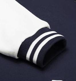 Veste universitaire en laine de haute qualité pour hommes personnalisable formel daim baseball sans col conception double boutonnage style décontracté ample - Product Image 4