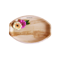 Meilleure Offre : Plateau de Service Ovale Jetable Écologique Areca – Biodégradable, Recyclable, Étanche, Compostable – Idéal pour les Événements