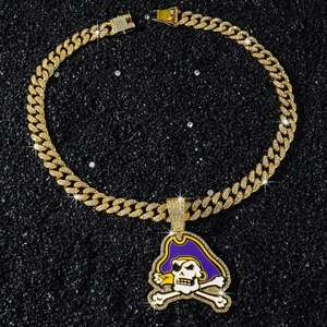 Colgante de Calavera Pirata de Plata 925 con Moissanita, Chapado en Oro de 14K de Alta Calidad, Joyería Hip Hop Personalizada, Regalo para Fans - Product Image 3