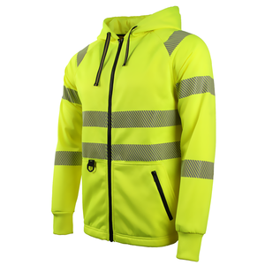 Safety Sweat Hoodie High Visibility Reflective Work Hoodie for Construction Industrial Protective Workwear - Product Image 3