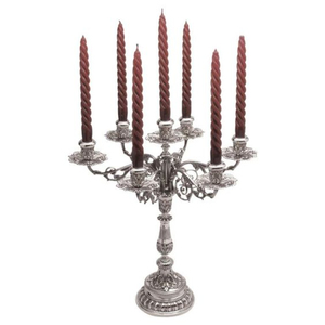 Support de candélabre en aluminium vintage fait à la main attrayant, 2 couleurs, porte-bougie décoratif pour la maison, pour Noël, la Saint-Valentin - Product Image 3
