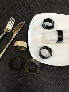 Servilleteros de Cuerno de Búfalo, Porta Servilletas Redondos para Hoteles de Lujo, Restaurantes y Mesas de Boda, Alta Calidad - Product Image 2