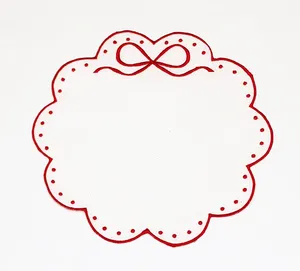 Màu hồng thêu thư <span class=keywords><strong>Linen</strong></span> placemat thêu khăn tay với tên viết tắt rửa <span class=keywords><strong>Linen</strong></span> Khăn ăn - Product Image 2