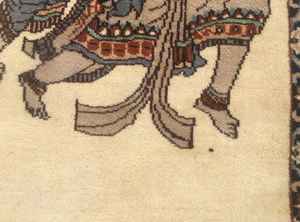 Tapis Vintage Afghan Noué À La Main Superbe Pictorial Home Decor Personnalisable 5x8 6x9 9x12 Tailles et Couleurs - Product Image 3