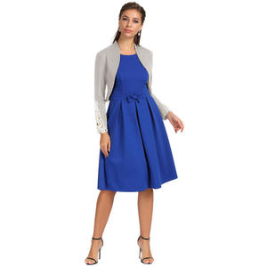 Robe en coton à manches longues, détail en Crochet pour femmes, tissu décoratif, ouvert, printemps, OEM, - Product Image 4