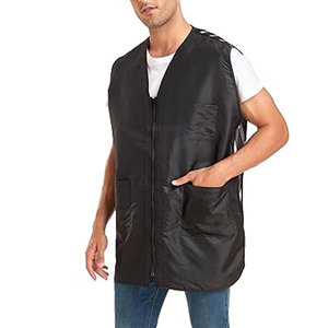 บริการ OEM ราคาถูก ผลิตจากโพลีเอสเตอร์ 100% คุ้มค่า ทนทาน เสื้อกั๊กช่างตัดผม ผ้าคุณภาพดี เสื้อกั๊กช่างตัดผมขายดี - Product Image 1