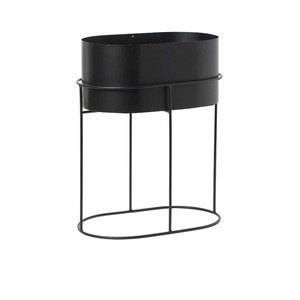 Jardinière de luxe brillante polie à la main décorative Antique fini jardinière Pot noir supports produit de qualité Standard pour la maison - Product Image 5