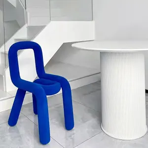 Design nordico creativo ins style struttura in ferro sedie colorate con accento sedie da pranzo lusso moderno per sala da pranzo studio