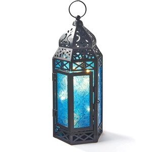 Linterna de Metal decorativa de estilo marroquí de gran venta para decoración del hogar, perfecta para decoración del hogar, fiestas y eventos, Mesa - Product Image 2