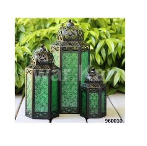 Antique Gold Metal Clear <b>Glass</b> Tealight Lantern for Home Party & Events - Product Image 4