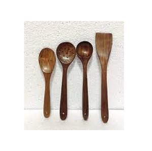 Acacia <b>Wooden</b> Kitchen Utensils <b>Wooden</b> <b>Cooking</b> <b>Spoons</b> <b>Cooking</b> Spurted Set of 2 Kitchen Tool <b>Cooking</b> - Product Image 2