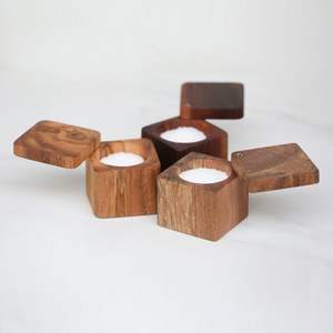 Pot à sel en bois artisanal, finition de qualité supérieure, prix d'usine bas - Product Image 1