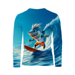Logotipo personalizado Deportes ligeros Patrón en blanco Fibra de bambú Pesca Sudadera con capucha Upf 50 + Uv Suave Secado rápido Rendimiento Pesca Camisas - Product Image 1