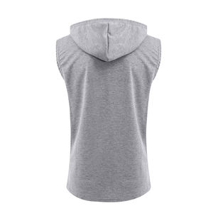 เสื้อฮู้ดแขนกุดสำหรับผู้ชายเสื้อฮู้ดแขนกุดสำหรับผู้ชายระบายอากาศได้โลโก้ออกแบบได้ตามต้องการ - Product Image 6