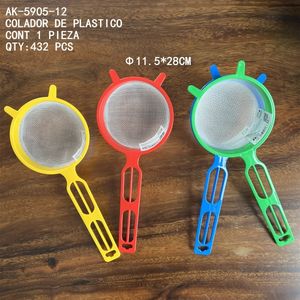 CASAMAX WL AK-5905-12 Passoire en plastique pour la cuisine, durable, couleurs assorties, lavage à la main uniquement - Product Image 1