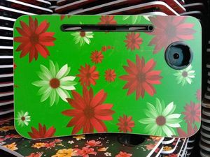 Mesa de Estudio de Madera Artesanal, Forma Cuadrada, Espacio de Trabajo Ergonómico, Acabado en Madera Natural, Escritorio para Oficina en Casa, Escritorio para Estudiantes, Madera Maciza - Product Image 3