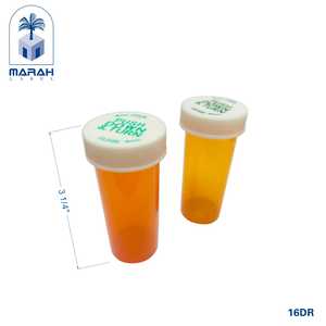 Frascos de Farmacia con Tapa Reversible de Plástico PP Ámbar - Product Image 3