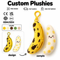 Porte-clés en peluche personnalisé avec pochette zippée OEM ODM et jouet en peluche amovible – Fabricant