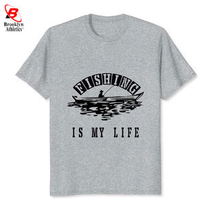 Chemises de pêche boutonnées sublimées personnalisées hiver protection UV pêche homme t-shirts - Product Image 1