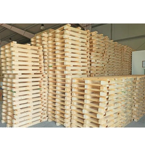 Paletas de madera Euro de una cara de alta calidad Madera de pino nueva y usada con material plástico y papel Estilo único - Product Image 1