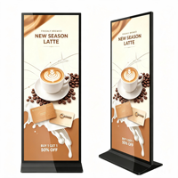 Kiosco de Señalización Digital LCD con Software de Publicidad Vertical para Interiores, Pantalla Completa 4K de 64, 69 y 79 Pulgadas