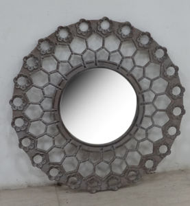 <b>Large</b> Modern <b>Round</b> Iron <b>Wall</b> <b>Mirror</b> <b>for</b> Home Decoration Handcrafted by Antique CO-Eco-Friendly & Durable - Product Image 2