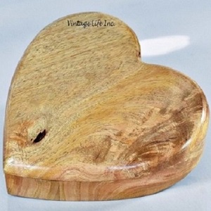 Urne de crémation écologique en palissandre en forme de coeur avec taille personnalisée pour les cendres d'animaux et humaines - Product Image 2