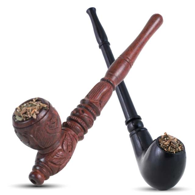 smoking  Pipe wooden Acrylic Churchwarden Stem Smoking Pipes With 3mm Filter made in India