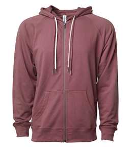 Independent Trading Co Unisex Ligero Loopback Terry Full-Zipper Sudadera con capucha Sudaderas con capucha - Product Image 5