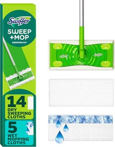 ไม้ถูพื้น Swiffer Sweeper 2-in-1 สำหรับทำความสะอาดพื้น ทำความสะอาดพื้นได้ทั้งแบบแห้งและแบบเปียก ชุดเริ่มต้นสำหรับกวาดและถูพื้น - Product Image 6