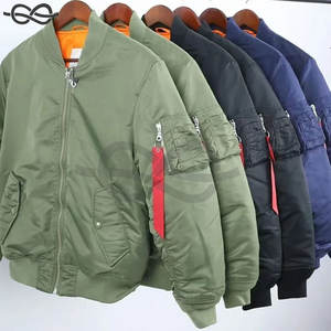 Automne hiver hommes pilote vol veste épaissie Baseball costume décontracté coupe-vent chaud Bomber manteau laine tissu temps froid - Product Image 5