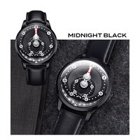 Orbital automatique mécanique saphir verre 316L acier inoxydable affichage lumineux veau cuir Tourbillon montre pour hommes 2026 nouveau